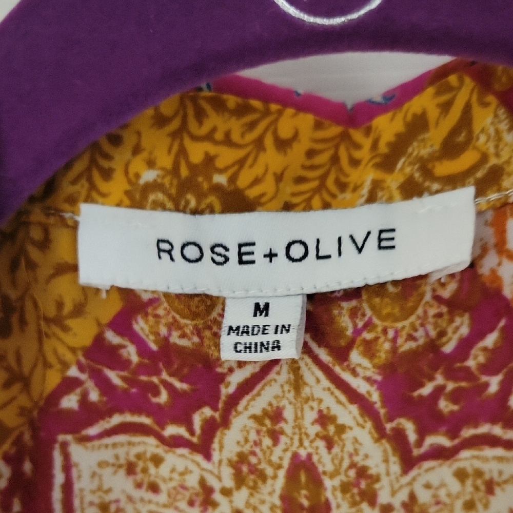 Rose & Olive Multicolor Patchwork Blouse - image 3